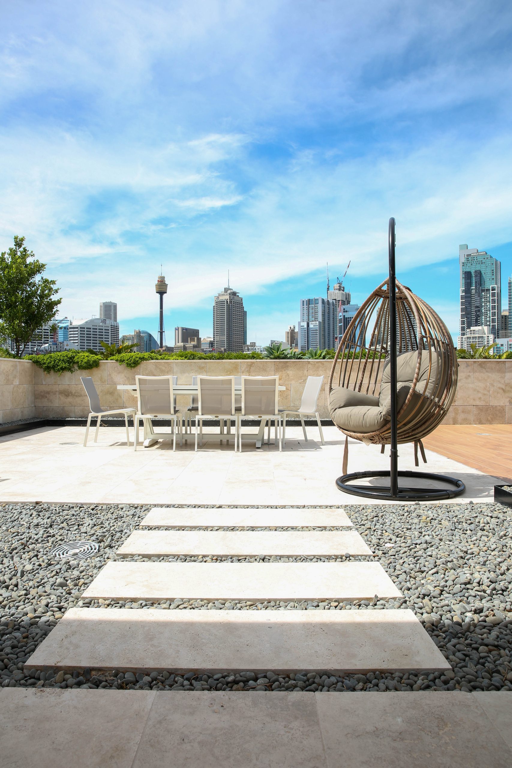 outdoor living space